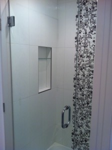 Glass/tile shower